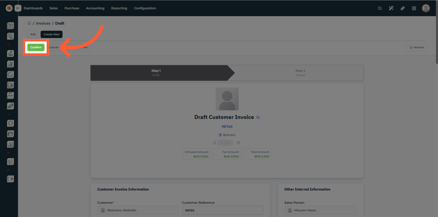 Step 7 - Register Payment