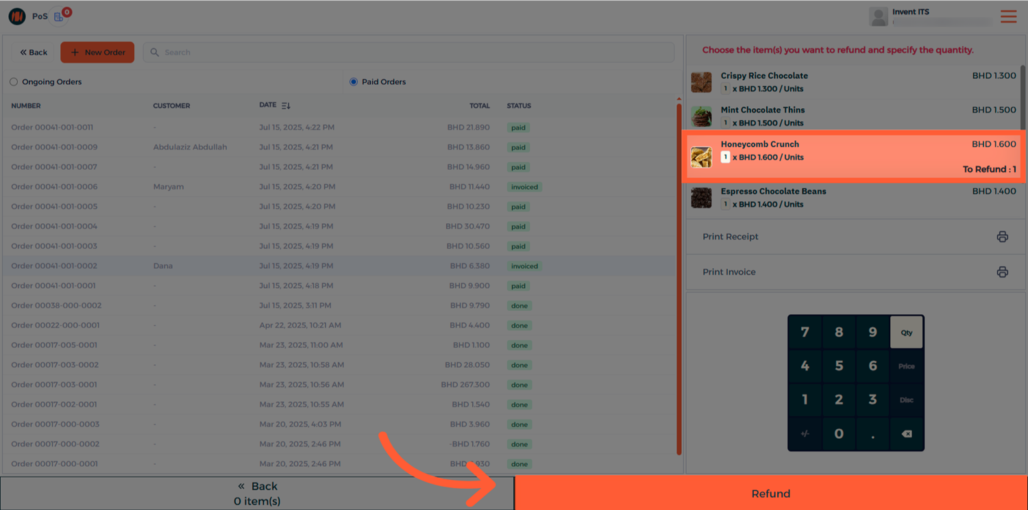 Step 3 - Refund Active Session