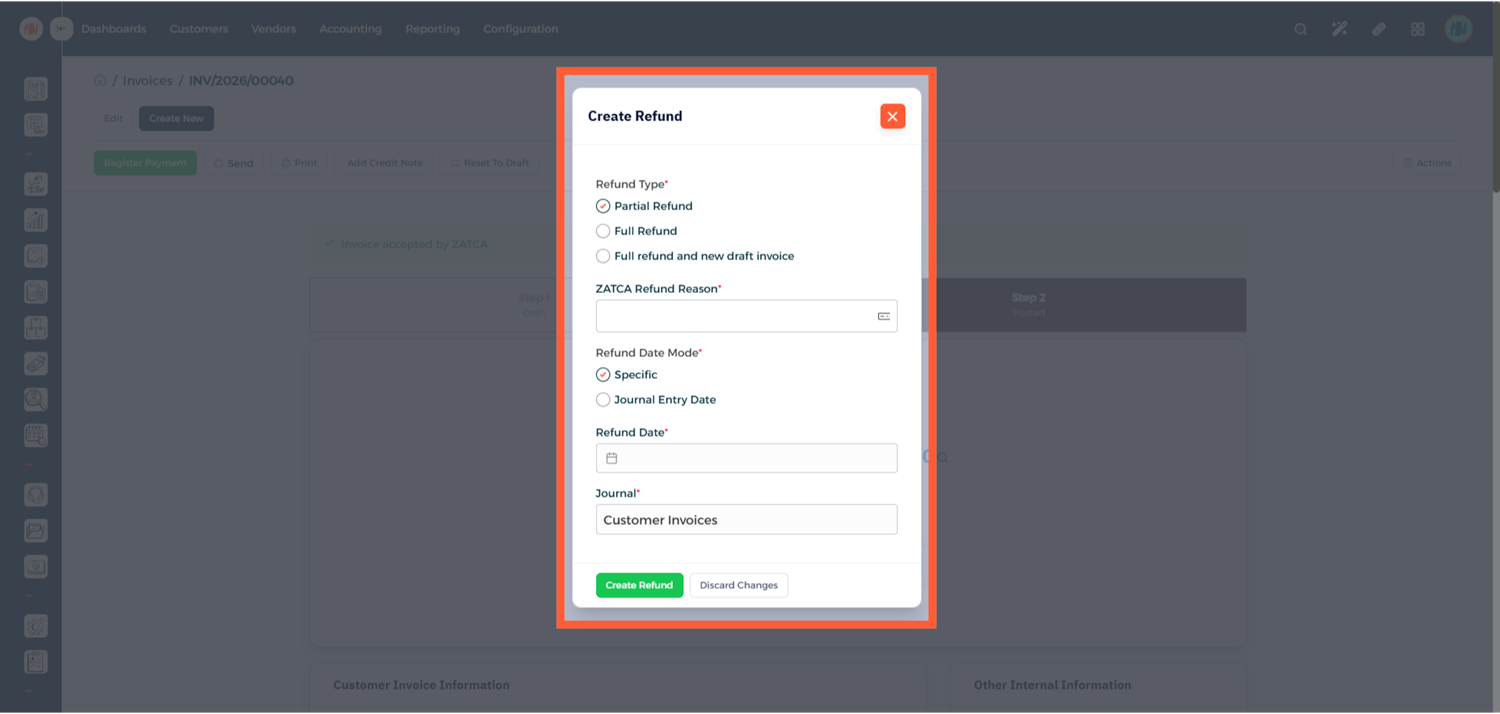 Step 2 - Check Credit Note Status