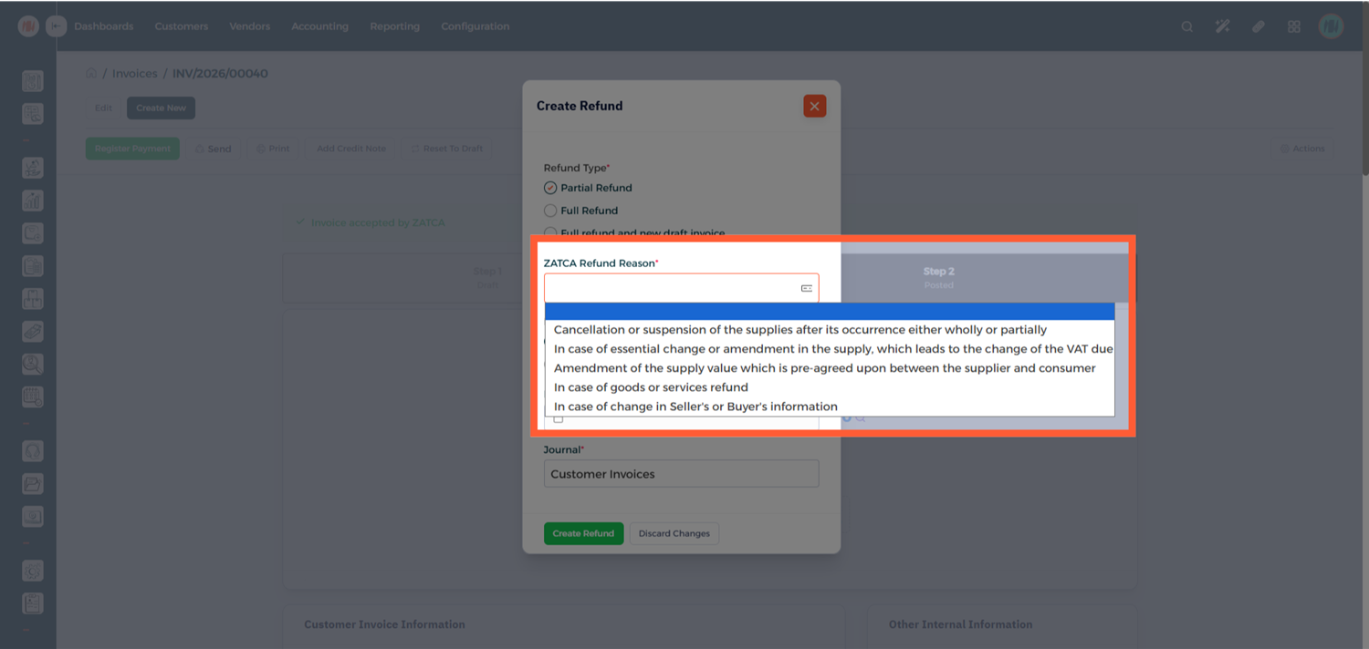 Step 2 - Check Credit Note Status